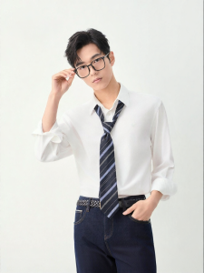 Spring New Casual Long Sleeve Oxford Shirt