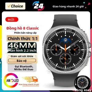 Đồng Hồ Thông Minh Watch 8 Ultra 46mm 2025 Mới NFC Nam Nữ GPS Bluetooth Gọi Điện Nghe Nhạc Bluetooth Sạc Không Dây Màn Hình AMOLED HD Chống Nước IP68