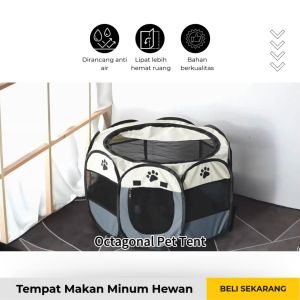 Kandang Kucing Lipat Portable Hewan Peliharaan Foldable Pet Cage Waterproof