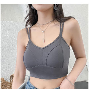 Yếm trong áo vest cotton nguyên chất của phụ nữ mặc bên trong và bên ngoài miếng đệm ngực lưng đẹp đồ lót gợi cảm phù hợp với tất cả các trận đấu chạm đáy đồ lót thoải mái