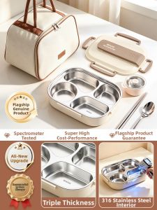 XIAOCHUSHU | Stainless Insulated Lunch Box Microwaveable