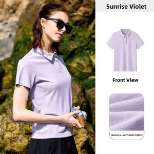 Jeep | Jeep Ice Silk Quick Dry Antibacterial Sun Protection Polo Shirt Womens Breathable Outdoor Running Yoga Sport Short Sleeve T-shirt