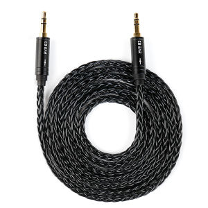 KBEAR | KBEAR AUX08 PLUS 8 Strands OFC Silver Plated HiFi AUX Cable with 3.5MM/2.5MM/4.4MM Plug Audio Cable for Headphone Phone Computer