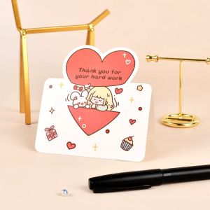 Thanksgiving Teachers Day Handmade DIY Greeting Card Graduation Thank You Small Card Cartoon Style Drawn Illustration Folded Card