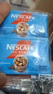 Kopi NESCAFE ICE ROAST AMERICANO 1 Renceng isi 10 Sachet 2gr