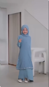 Baju Muslim Anak Perempuan Embroideri Bordir mewah Elegan  Abaya Dress Anak Kekinian