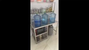 3/4/5 Layer Kitchen Organizer Storage Stainless Steel Kitchen Rack With Removeable Top Working Table Shelf With Wheel Microwave Oven Rack Heavy Duty Industrial Metal Rack Shelf Floor-Stand