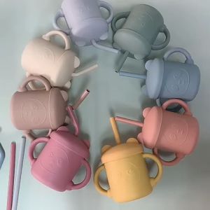 WNDR Gelas Bayi Training Cup Bahan Silikon Food Grade 200 Ml Anti Pecah | Baby Toddler Training Cup