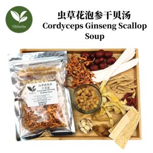 虫草花泡参干贝汤 Cordyceps Ginseng Scallop Soup 滋补润肺 健壮脾胃 药材汤 4-5 person Chinese Herbal Soup