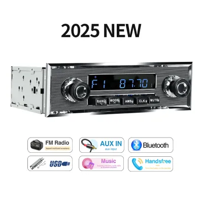 Grandnavi 1 Din Car Radio MP3 Player Classic Car Retro Audio Stereo Support FM AUX EQ USB Input In-dash Bluetooth For Benz