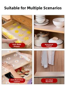 REVGUEN | Waterproof Oil-Resistant Dustproof Non-Stick Thick Drawer Liner
