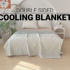 LOCAUPIN Double Sided Washable Super Soft Hotel Quality Comforter Blanket Cool Bed Single Double Bed Cotton Comforter