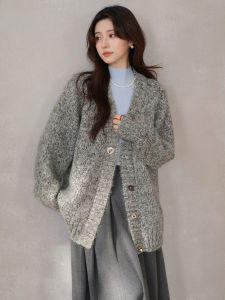 Vintage V-Neck Warm Knit Cardigan