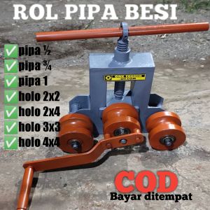 [TERLARIS COD] Alat rol besi pipa dan besi holo dengan mudah