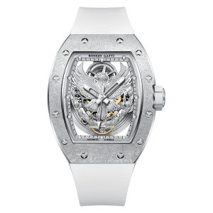 BONEST GATTI | BONEST GATTI Men Automatic Watch Tonneau Mechanical Wristwatch Sapphire Luminous Hollow Out Eagle Dial Rubber Strap