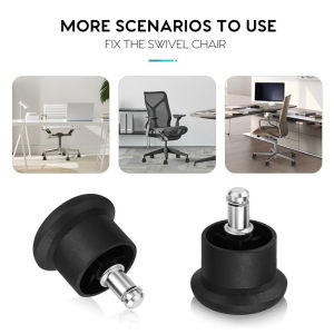 5Pcs Roda Kursi Kantor Stabil/Glyder Tancap Kaki Kursi Kantor Pengganti Roda Untuk Roda Kursi Kantor Fixed Stationary Castors