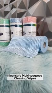 Kleensafe 100pcs/Roll Premium Quality Lint Free MultiPurpose Super Absorbent Washable Reusable Cleaning Wipes Kitchen Wipes Washable Cleaning Cloth For Home Commercial Restaurant Kitchen Glass Window Table