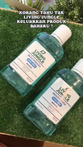 LIVING JUNGLE Halal Mouthwash 300ml | Refreshing Mint Care | Antibacterial and Anti-inflammatory Oral Protection | Suitable for Post-Wisdom Tooth Surgery and People with Throat Sensitivity