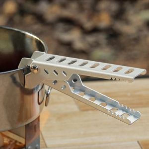 Aluminium Anti-hot Alloy Clip Bowl Gripper Holder Camping Pot Pan Handle Anti-Scald Clamp Kitchen Accessories Hiking Cooking