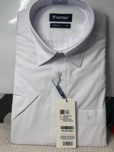 (1N3675 )Áo trắng ngắn tay hoạ tiết fom reguler( rông)