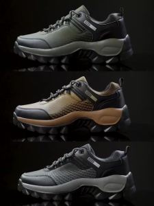 Mens Casual Hiking Shoes Outdoor Trail Trekking Sneakers Non-slip Breathable Climbing Shoes Men Fashion Shoes Summer