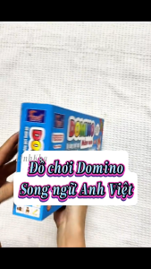 Đồ chơi Domino song ngữ AV có bàn chơi gập thành hộp đựng - cho bé từ 3 tuổi - Hiệu Foxi
