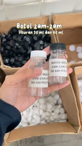 (ISI 100 PCS) Botol Zam-zam haji dan umroh 60 ML Botol minuman Free bubblewrap