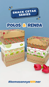 (Isi 20 pcs) Dus Snack Kraft 13x10x6 Renda Motif Cetak/ dus snack lapis kue lemper kue produsen kondangan berkat hajatan motif bingkisan cantik batik merah