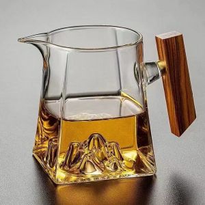 Thickened Wooden Handle Fairness Cup