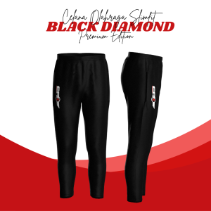 Cpx Sport Celana Olahraga Pria Wanita Scuba Black Diamond Celana Slimfit Lari Futsal Gym Yoga