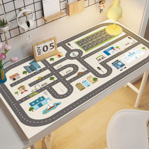 Waterproof Oil-Resistant Heat-Resistant Easy-Clean Cartoon Parking Game Table Mat