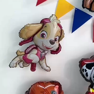Balon Foil Kartun Paw Patrol Karakter Dekorasi Ulang Tahun Simple Anak Laki-Laki Lucu