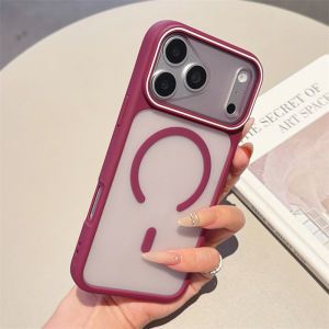 Matte Translucent Magnetic Case For iPhone 18 17 16 15 14 12 11 13 Pro Max Air Plus For Magsafe Wireless Charge Shockproof Cover