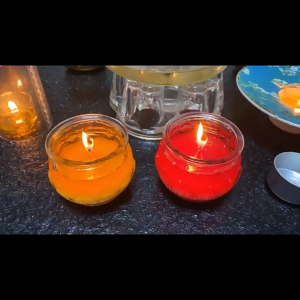 [SG Ready Stock] 24H Smokeless Lotus Butter Lamp Candle Eco-Friendly Ghee Candle for Buddhist Worship Temple Home Altar Offering