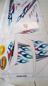 VEGA ZR(COD) STIKER STRIPING MOTOR YAMAHA VEGA ZR - STIKER LIST GRAFIK SIMPLE WARNA VARIASI DESAIN RACING HOLOGRAM DAN TRANSPARAN BISA COD IP.KODE-109