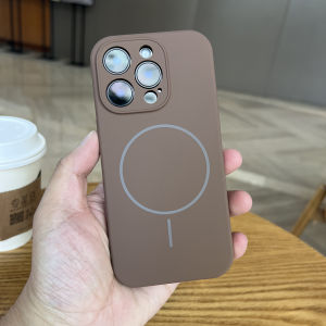 WANKEHUANG | Liquid Silicone Magnetic Ring Case with Full Lens Protection for iPhone 17ProMax 16ProMax 15Pro 14Pro 13 12 Air