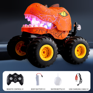 2.4Ghz Remote Control Dinosaur Car Stunt Spray Music Dinosaur Electric Toy Off-road Vehicle Boy Girl Birthday Gift