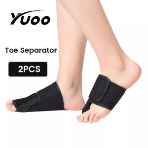 YUOO 2PCS Toe Separator Adjustable Bunion Corrector Pain Relief Support Big Toe Straightener