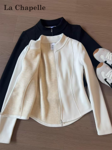 La Chapelle | Warm Quilted Lining Sweatshirt For Women