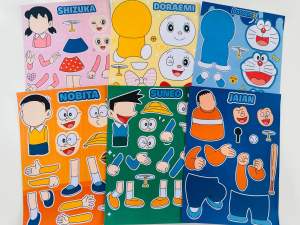 Set6 sticker nhân vật hoạt hình Doremon vui nhộn