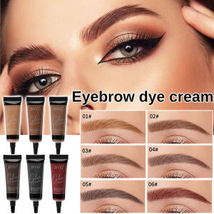 Waterproof Natural Liquid Dyeing Eyebrow Cream Long Lasting Quick Drying Brown Grey Dyeing Eyebrows Enhancers Makeup Cosmetics