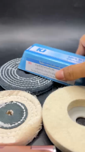 เคเจชุดไขปลาวาฬขัดปัดเงา ผลิตภัณฑ์ขัดตกแต่ง เครื่องมือช่าง ล้อผ้าขัด อุปกรณ์เสริมเครื่องขัดเงา โลหะ สแตนเลส โครเมียม อะลูมิเนียม