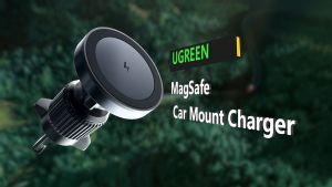 UGREEN Magsafe Car Air Vent Mount Wireless Charger for iPhone17 16 15 14 Pro Max Samsung S24 S23 Ultra Model: 35029