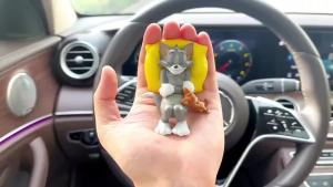 ตูกตาทอม เจอรี่น่ารัก แฮนด์เมด ขนาดเล็ก สำหรับตกแต่งรถยนต์ หนังสือ 5 ชิ้น ต่อ 1 ชุด