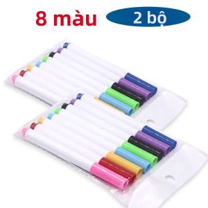 Bộ 12 Bút Dạ Quang Nhiều Màu Mực Nước Đầu Nhỏ Viết Êm Có Thể Xóa Dành Cho Trẻ Em Tô Màu Vẽ Nguệch Ngoạc Và Viết