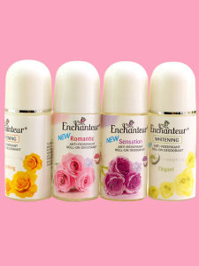 Enchanteur Romantic Deodorant Pearl Roll-On Pit Sweat Absorbing Fragrant Long Lasting Underarm Beauty Care 40ml