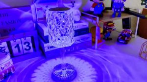 Nordic Crystal Table Light 3/16 Colors Touch Dimmable Night Lights for Bedroom Living Room Study Creative Acrylic Table Light