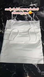 MPBRA615 Tanktop Bralette Wanita Tali Kecil Basic Wanita Korea Nyaman Dipakai Harian