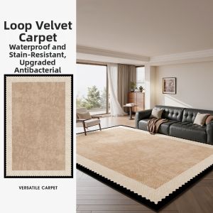BULULOM | Waterproof Wipeable French Vintage Large Rug