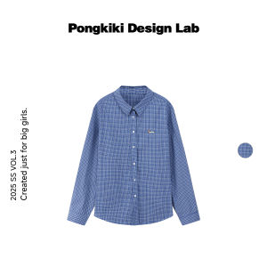 Áo Sơ Mi Kẻ Caro Cotton Nguyên Chất Cỡ Lớn Cho Nữ Mùa Hè Thường Ngày Chống Tia UV Cổ Polo Tay Dài Dáng Rộng Đa Năng